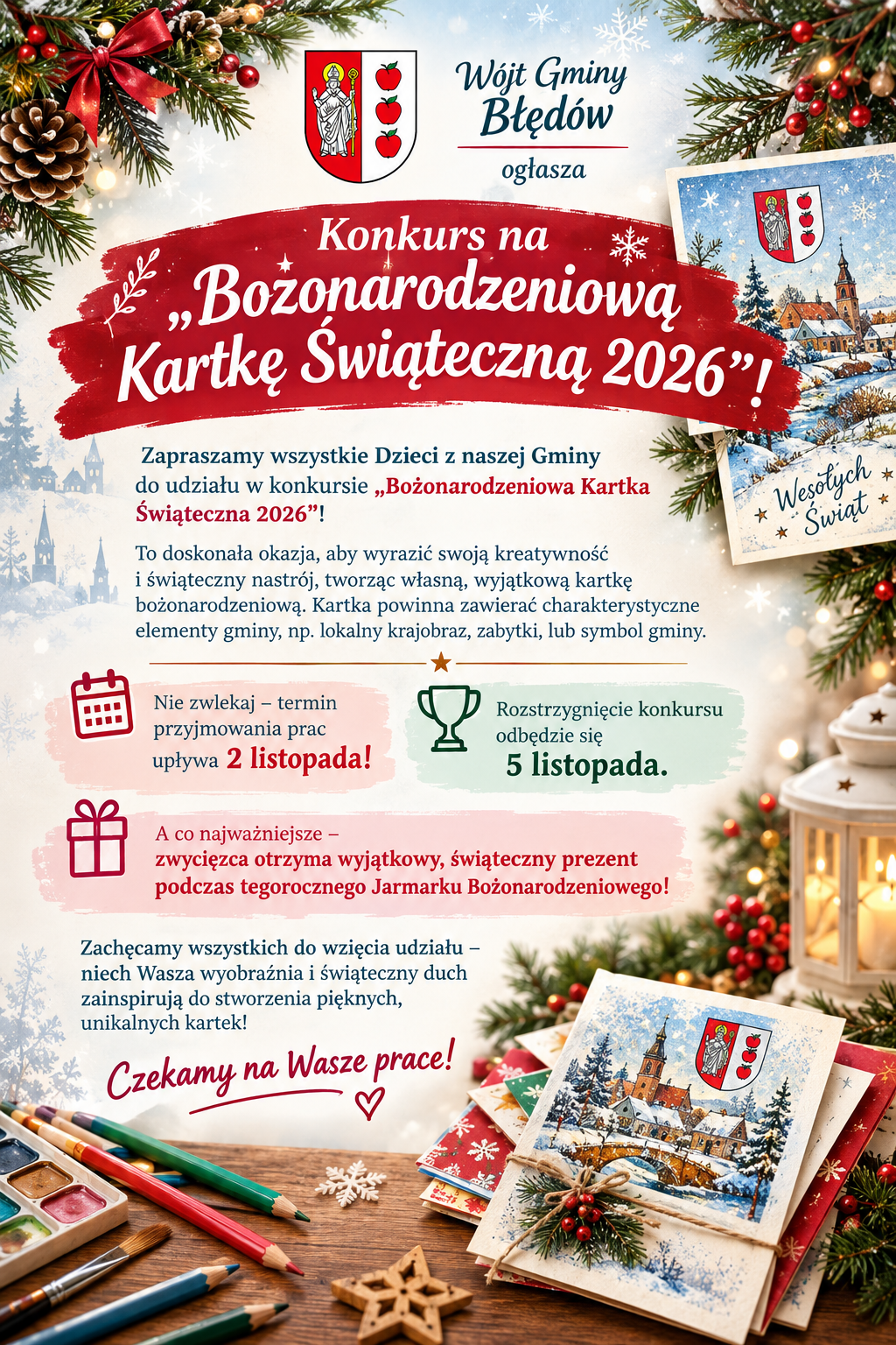 Konkurs na&nbsp;Bożonarodzeniową Kartkę 2026