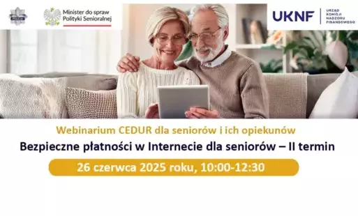 Zdjęcie do Webinarium  &bdquo;Bezpieczne płatności w Internecie dla senior&oacute;w &ndash; II termin&rdquo;
