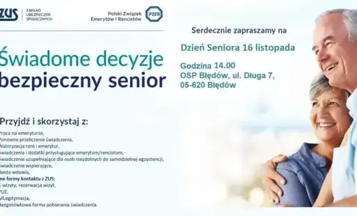 Zdjęcie do ZUS dla Seniora 16 listopada, OSP Błęd&oacute;w