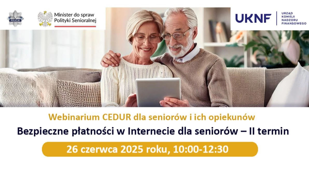 Zdjęcie do Webinarium  &bdquo;Bezpieczne płatności w Internecie dla senior&oacute;w...
